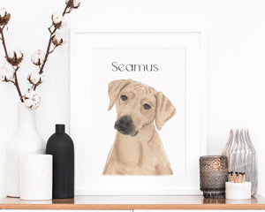 Personalized Rhodesian Ridgeback Fine Art Prints