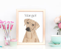 Personalized Rhodesian Ridgeback Fine Art Prints