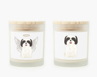 Shih Tzu (Black & White) Candle