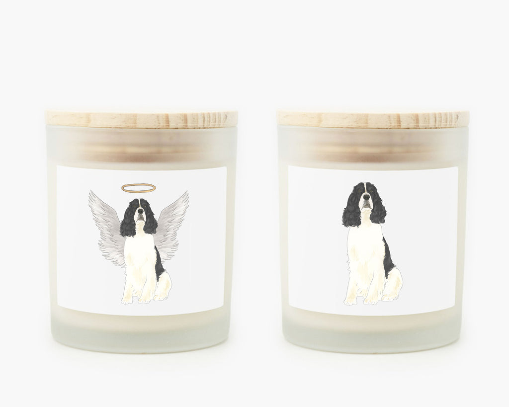 English Springer Spaniel (Black & White) Candle