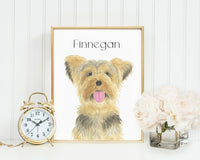 Personalized Yorkie Fine Art Prints