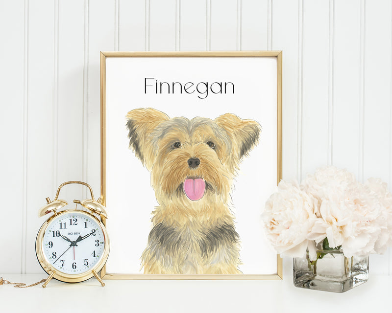 Personalized Yorkie Fine Art Prints